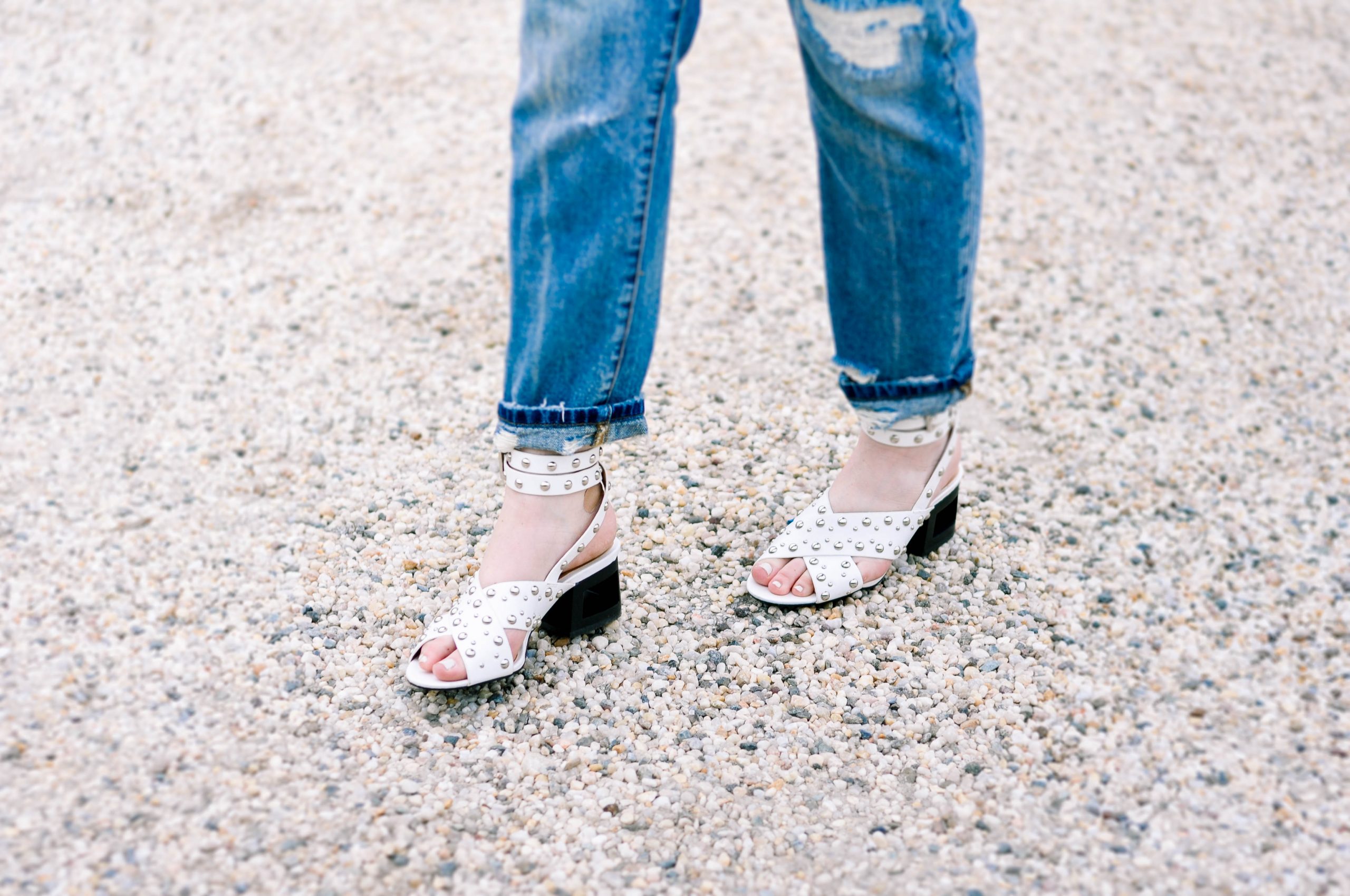 denim and white