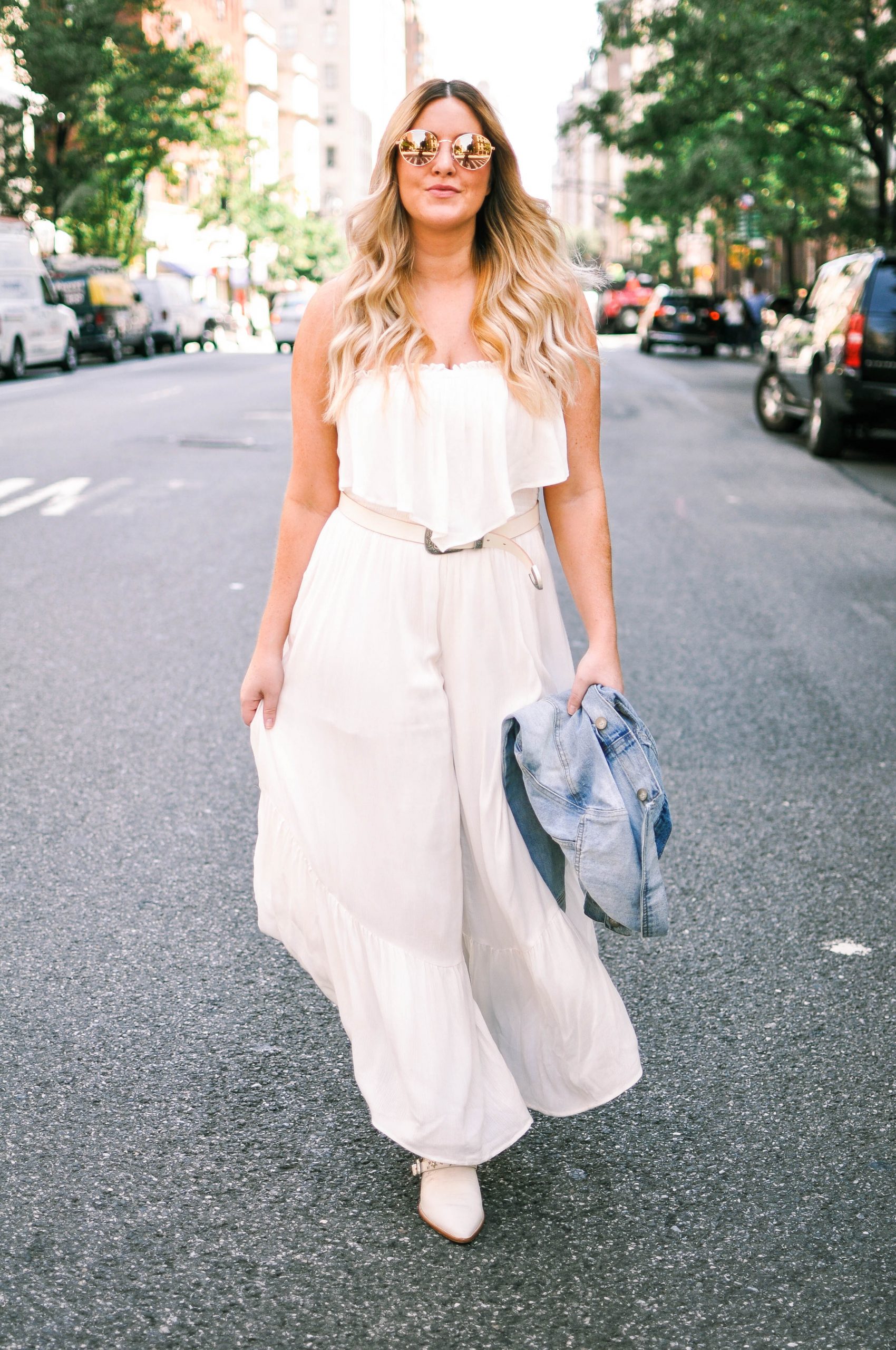 all white look
