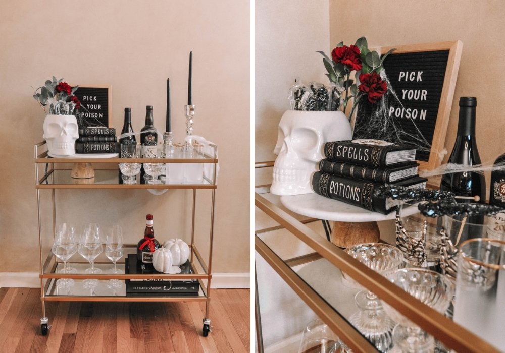 Halloween Bar Cart