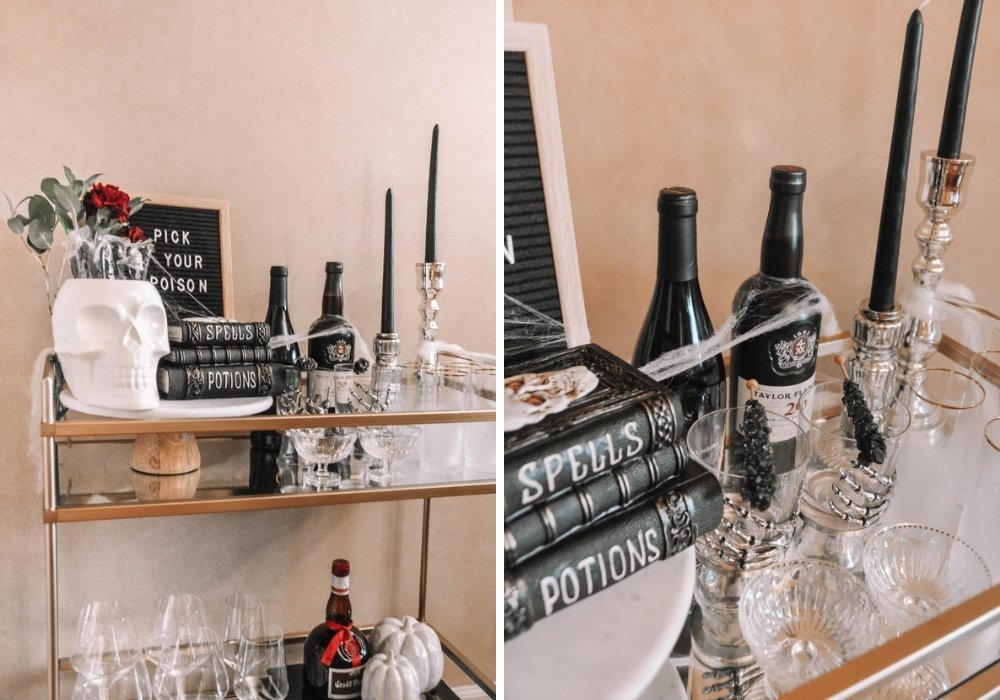Halloween Bar Cart