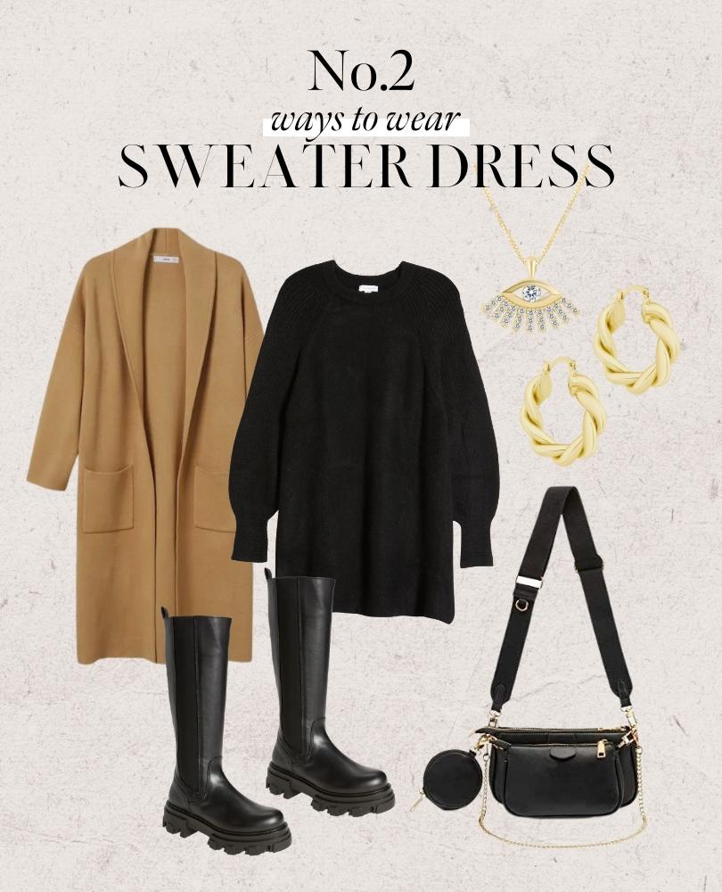 Sweater dress outfits