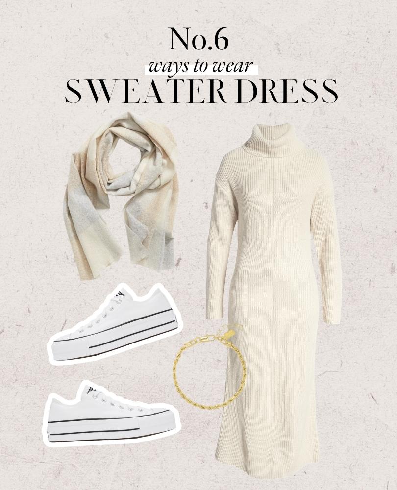 Ways to wear sweater dress