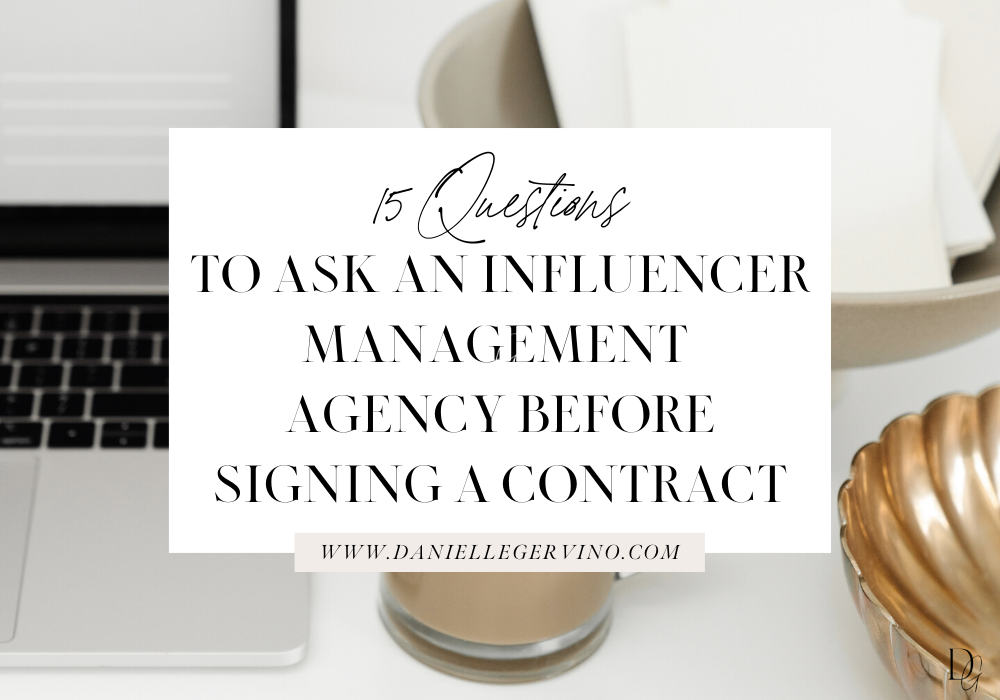 Questions to Ask Influencer Management Agency