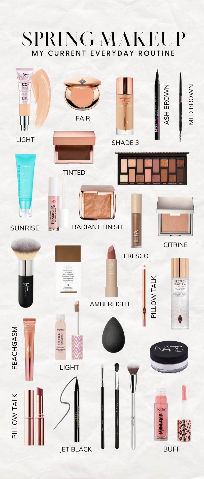 Spring makeup routine
