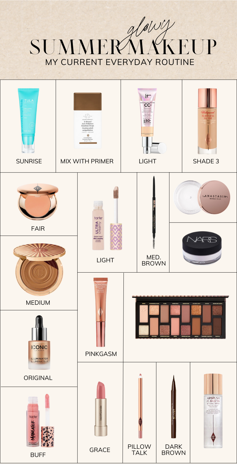 Glowy Summer Makeup