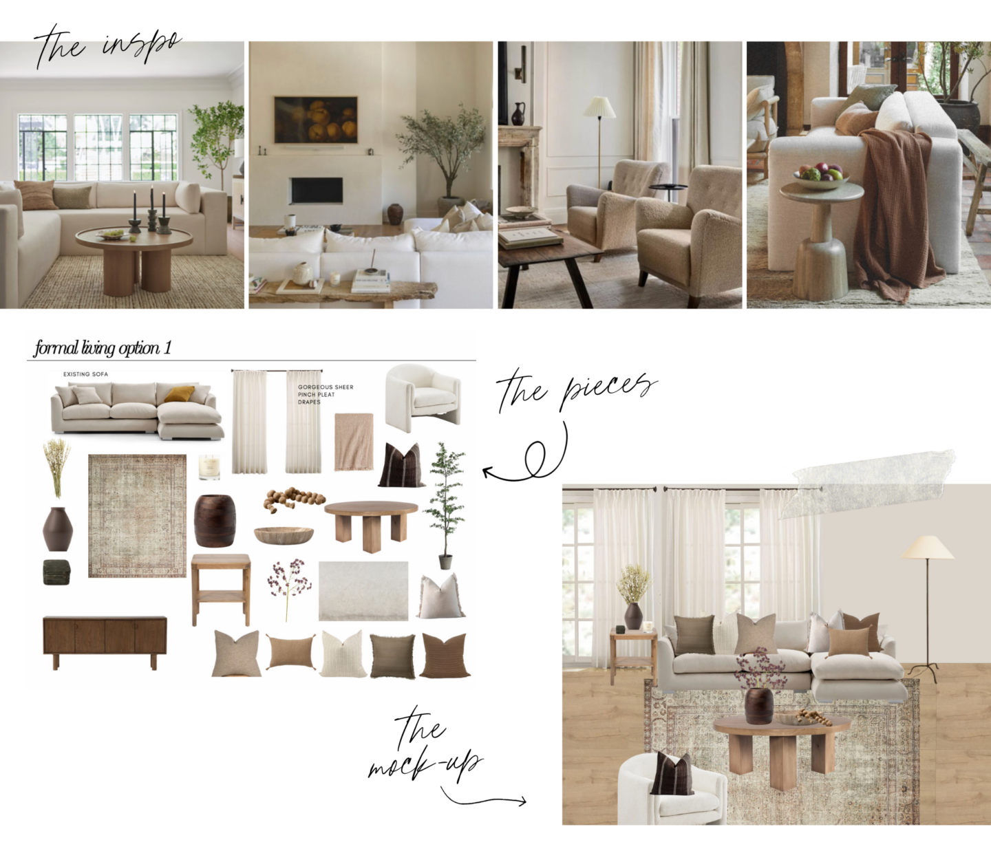 Organic Modern Living Room